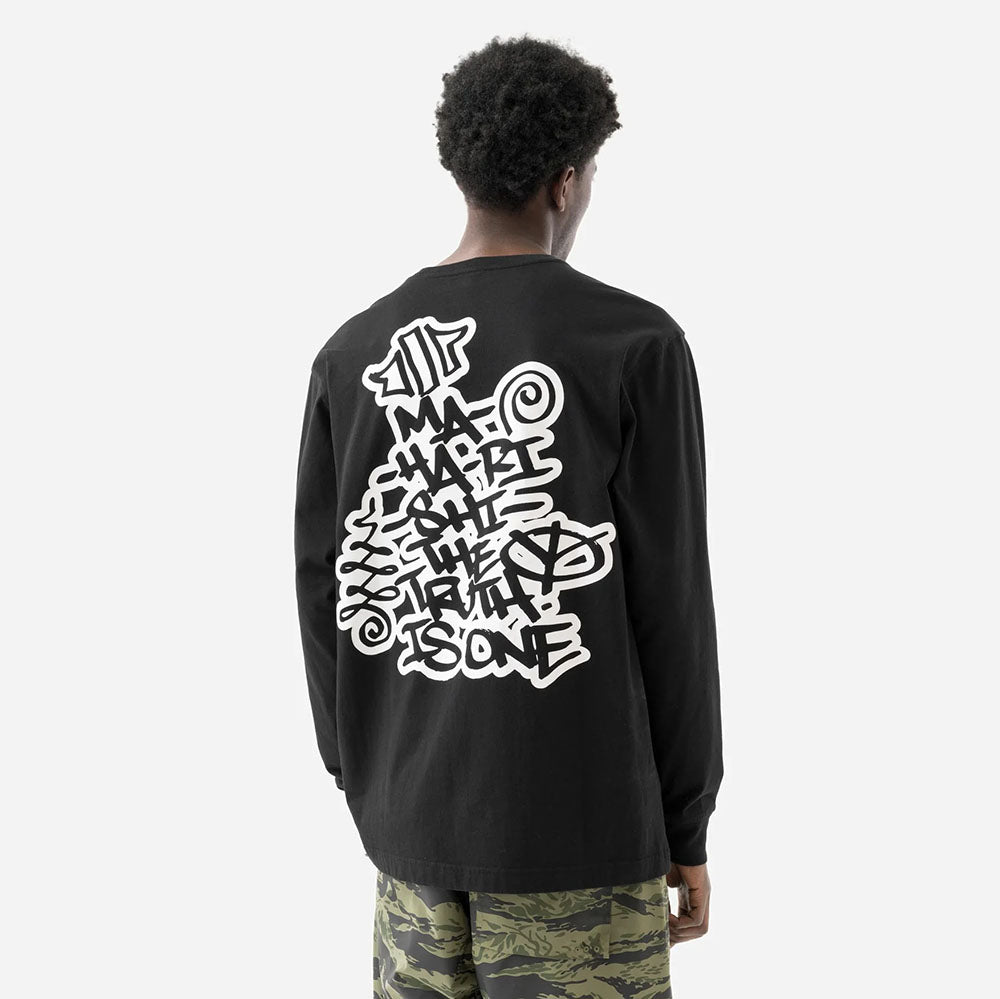 Maharishi Swirling Snowflake LS Tee - Black