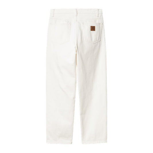 Carhartt WIP Aaron Pant - White Rinsed