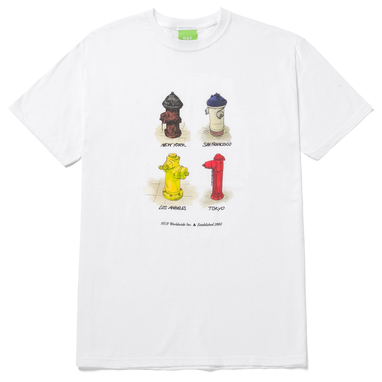 HUF All Cities T-Shirt - White