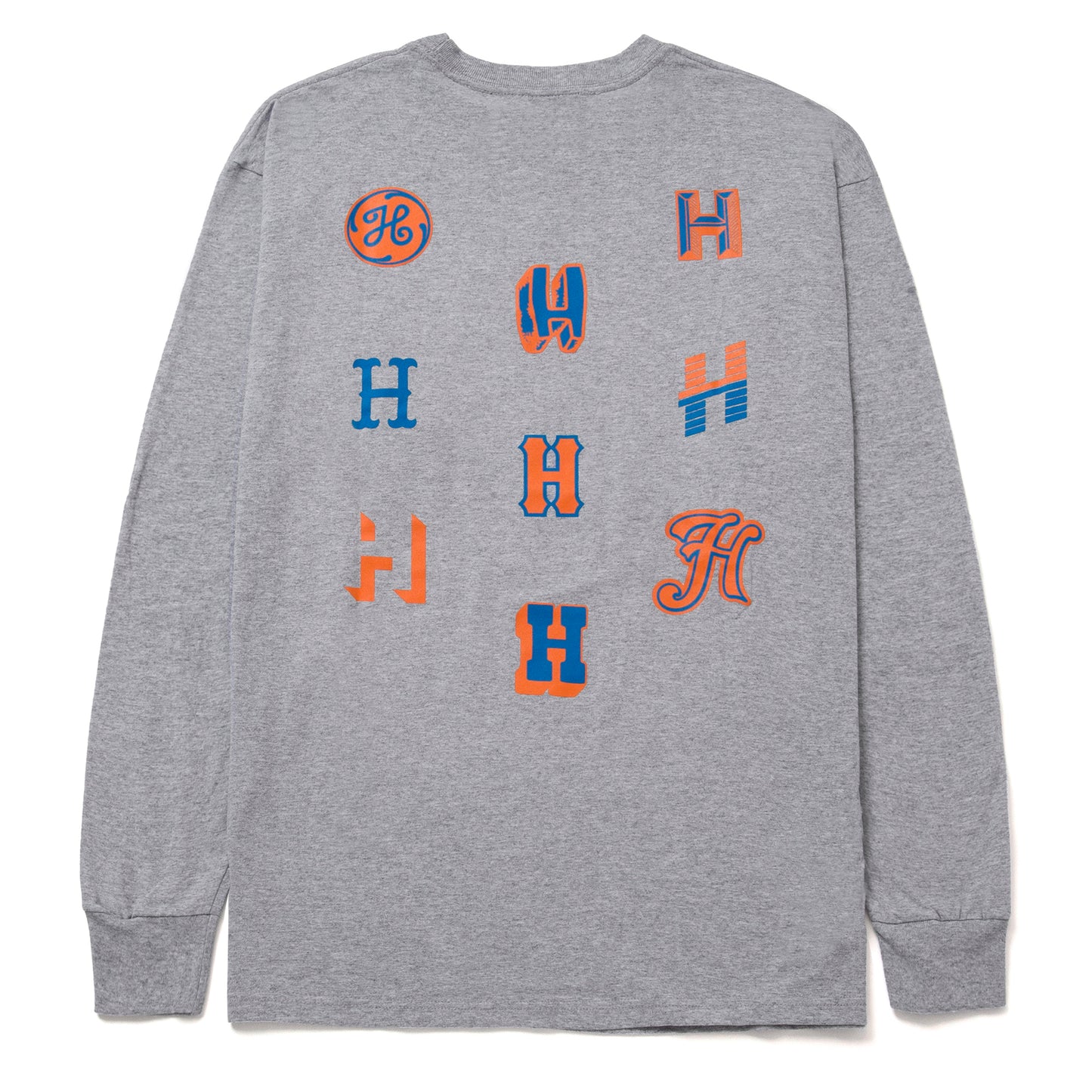 HUF Allstar Team LS T-Shirt - Athletic Grey