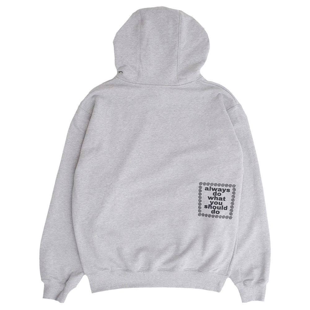 Always Do What You Should Do Animal Motion Hoodie - Grey