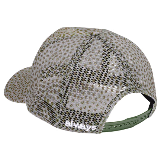 Always Do What You Should Do Coral Pattern Trucker Cap