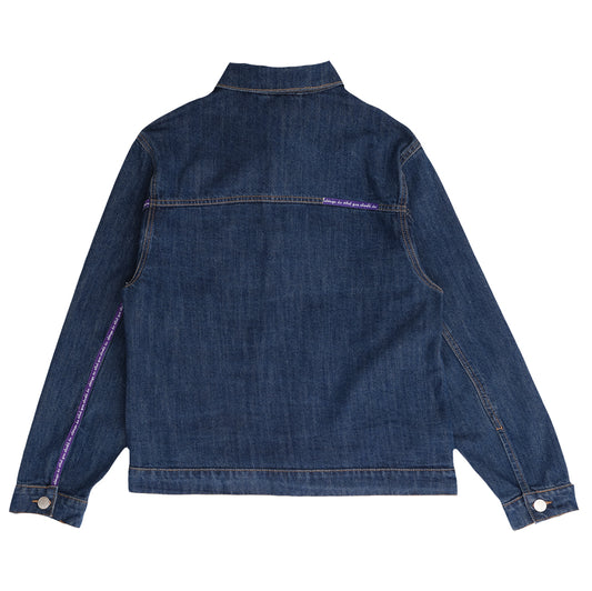 Always Do What You Should Do Nigo Purple Label Denim Jacket - Blue