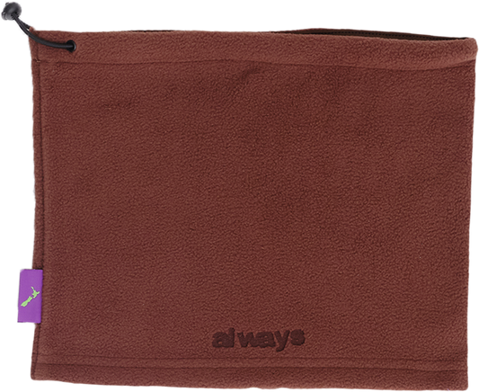 Always Do What You Should Do Polarfleece Snood - Brown