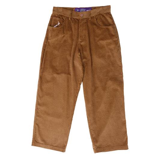 Always Do What You Should Do Relaxed Thick Corduroy Pants - Brown