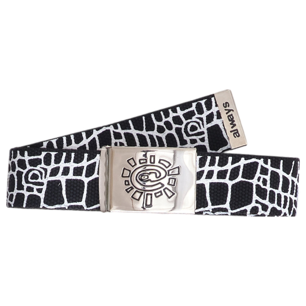 Always Do What You Should Do Canvas Croc Belt