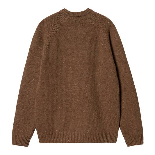 Carhartt WIP Anglistic Sweater - Speckled Tamarind