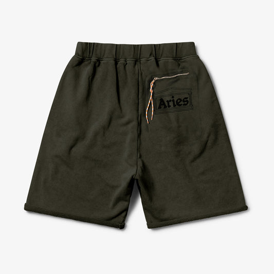 Aries Arise Premium Aged Temple Sweatshort - Olive