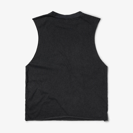 Aries Arise Faded Gothic J'adoro Muscle Vest - Black