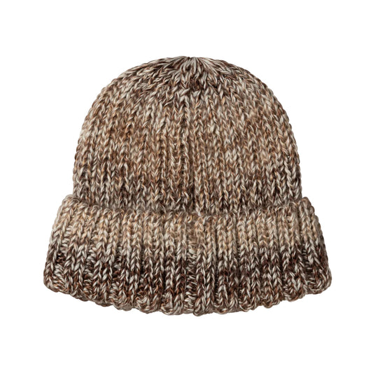 Aries Arise Rib Knit Space Dye Beanie - Brown