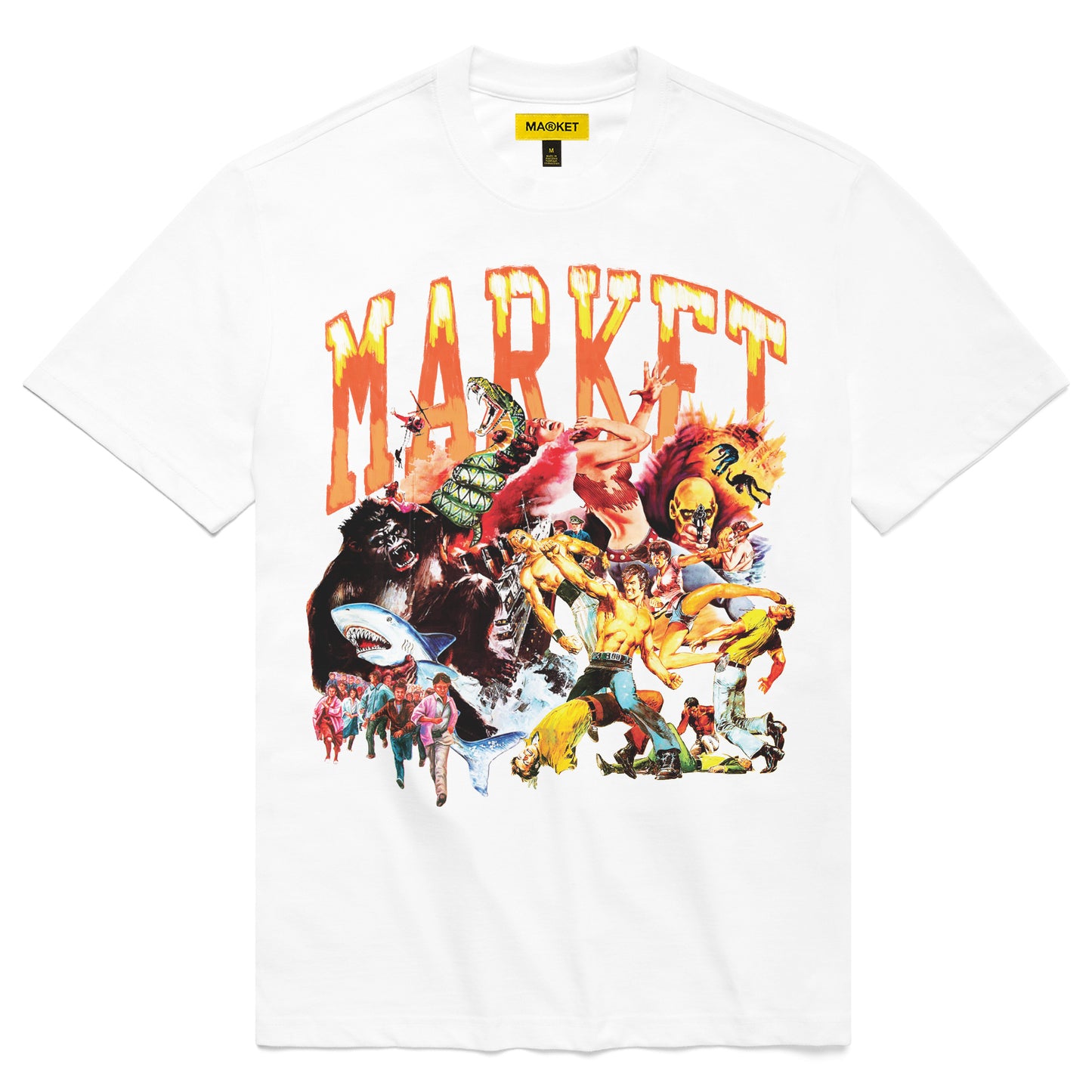 MARKET Arc Animal Mosh Pit T-Shirt - White