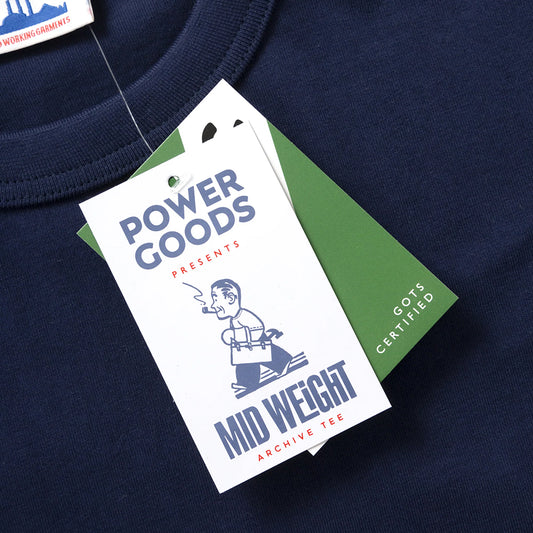 Power Goods Archive Tee - Navy