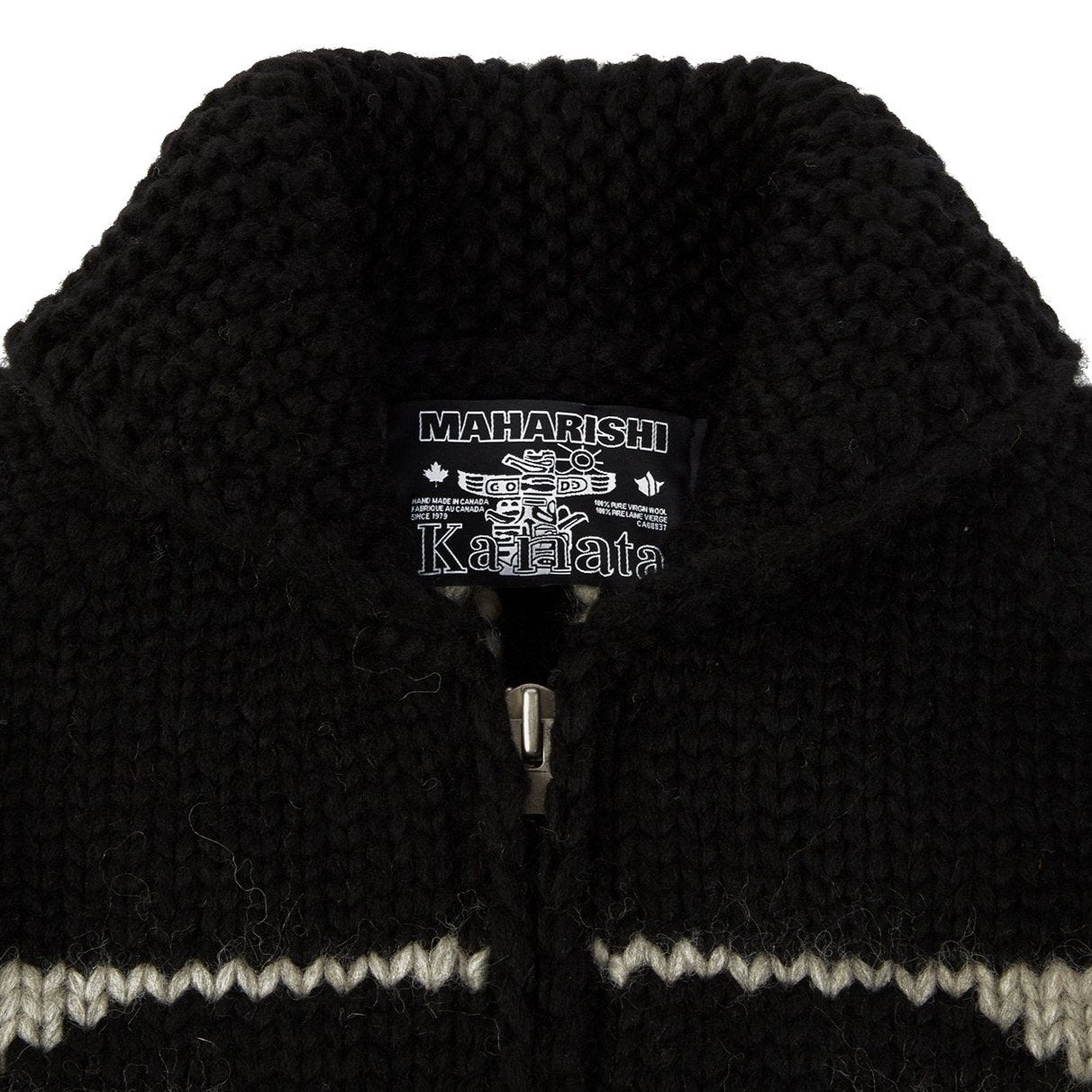 Maharishi Broken Arrow Cowichan Knit - Black