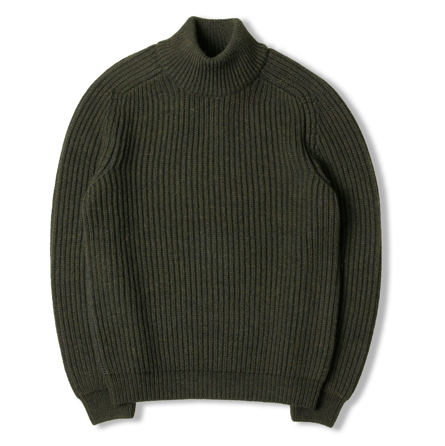 Edwin Roni High Collar Knit - Uniform Green