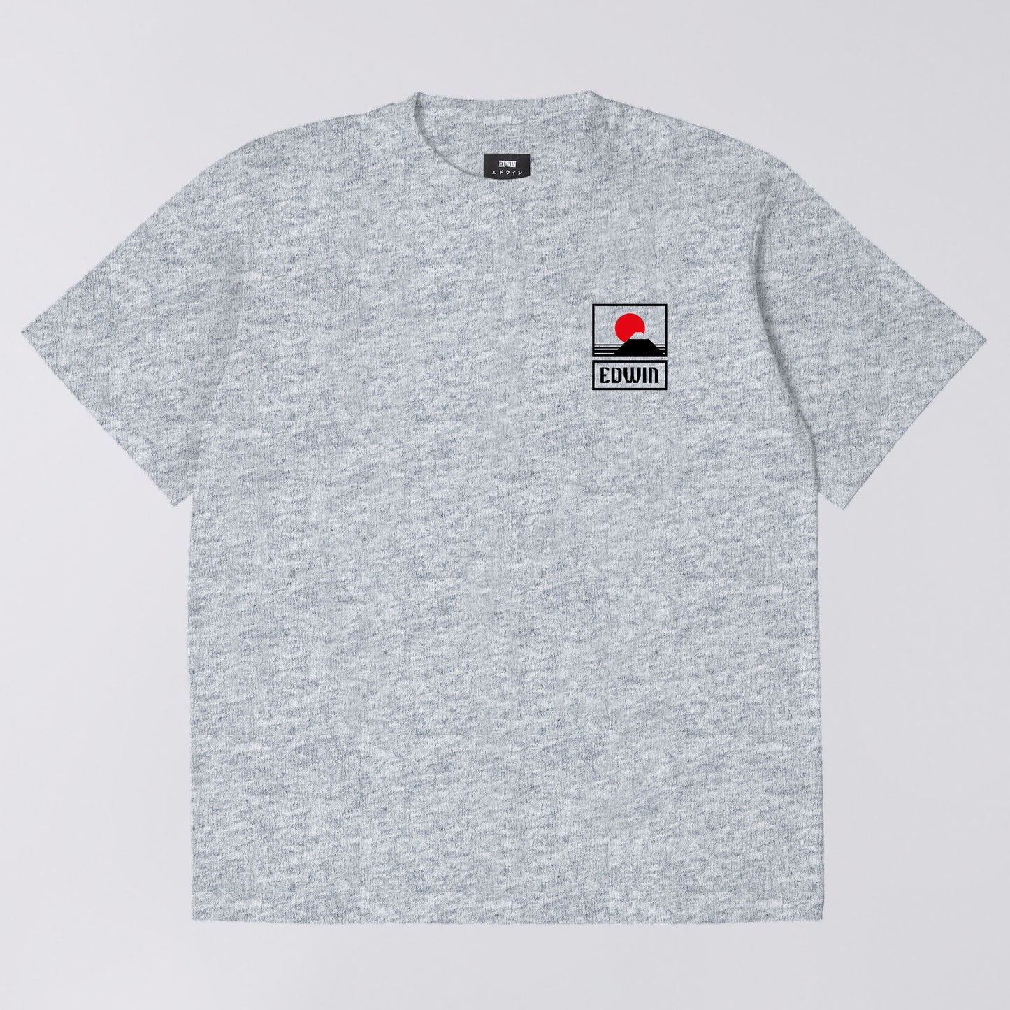 Edwin Sunset On Mt Fuji T-Shirt - Grey Marl