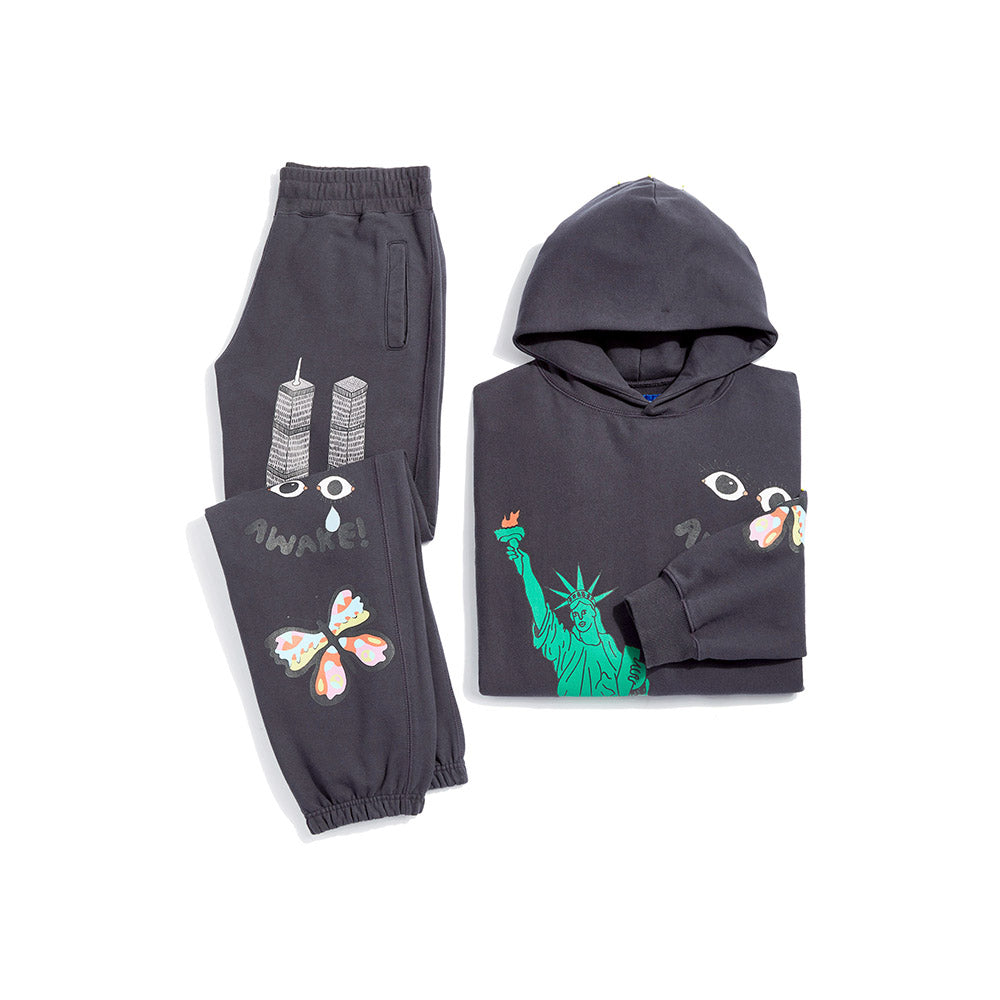 Awake NY Stefan Meier Hoodie - Charcoal