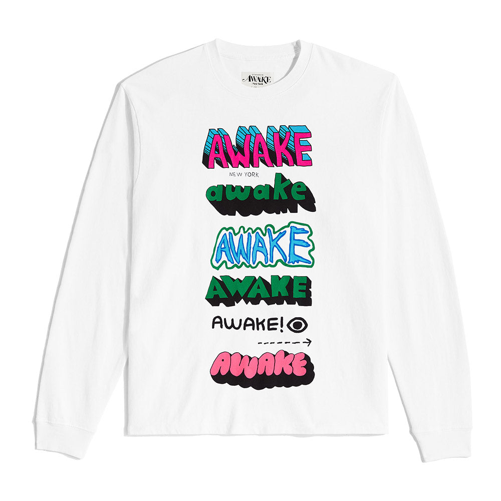 Awake NY x Stefan Meier LS T-Shirt - White