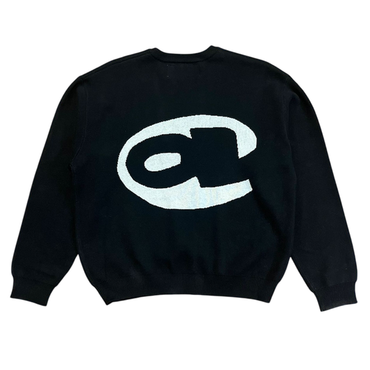 Always Do What You Should Do Ball Knit Jumper - Black
