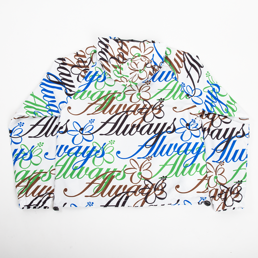 Always Do What You Should Do Bandemic Jacket - White Allover