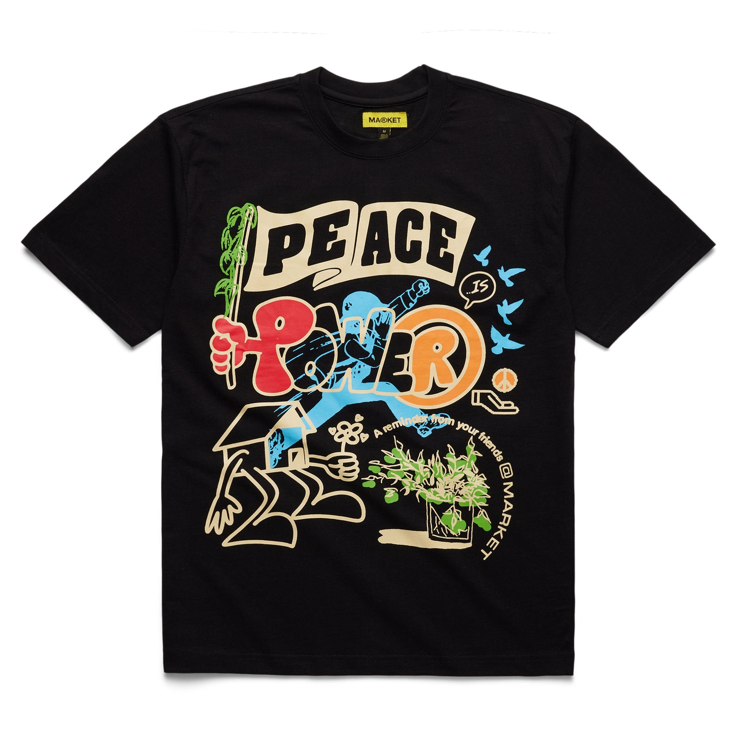 MARKET Peace And Power T-Shirt - Black