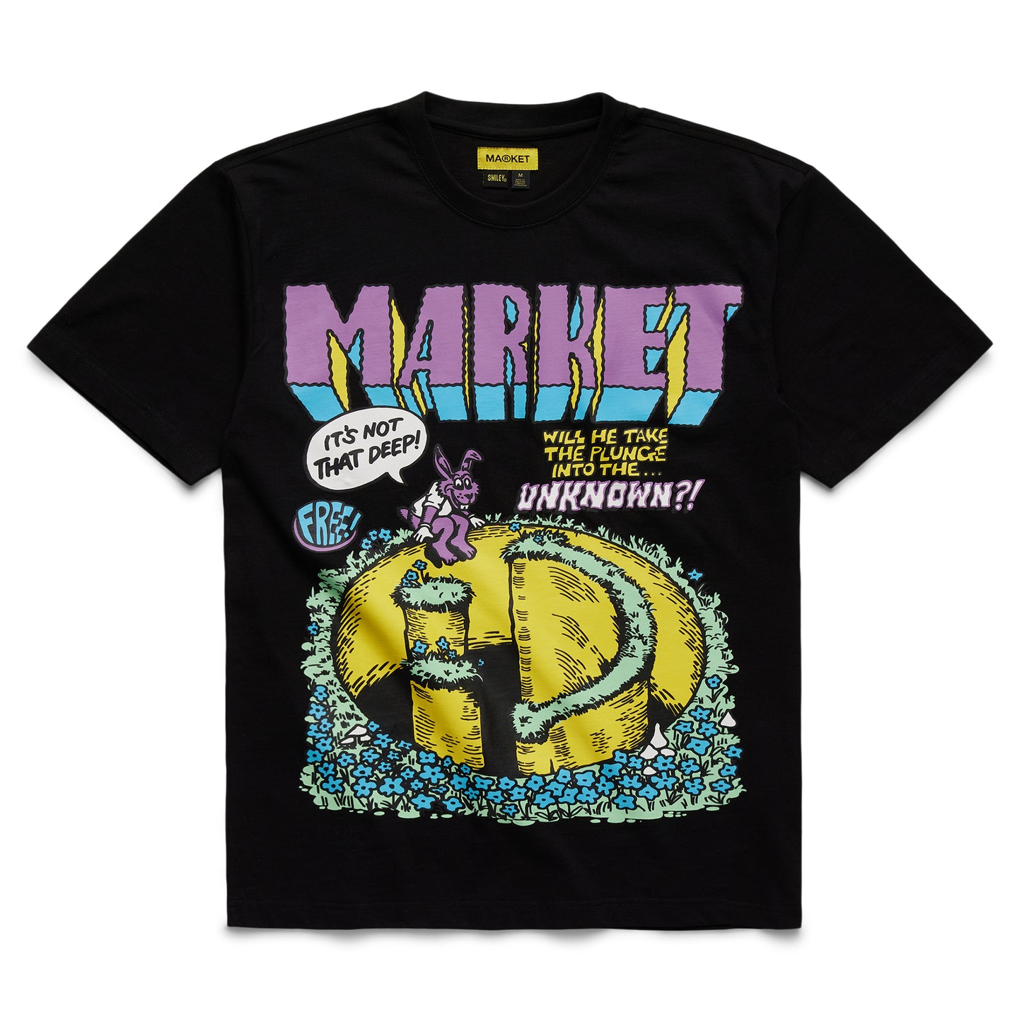 MARKET Smiley Into The Unknown T-Shirt - Black