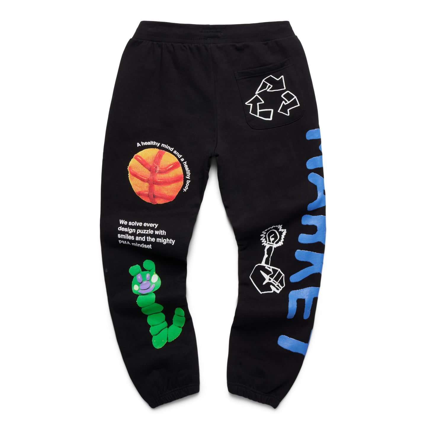 MARKET Smiley Collage Sweatpants - Black