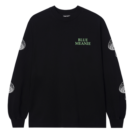 Real Bad Man Blue Meanie LS T-Shirt - Black