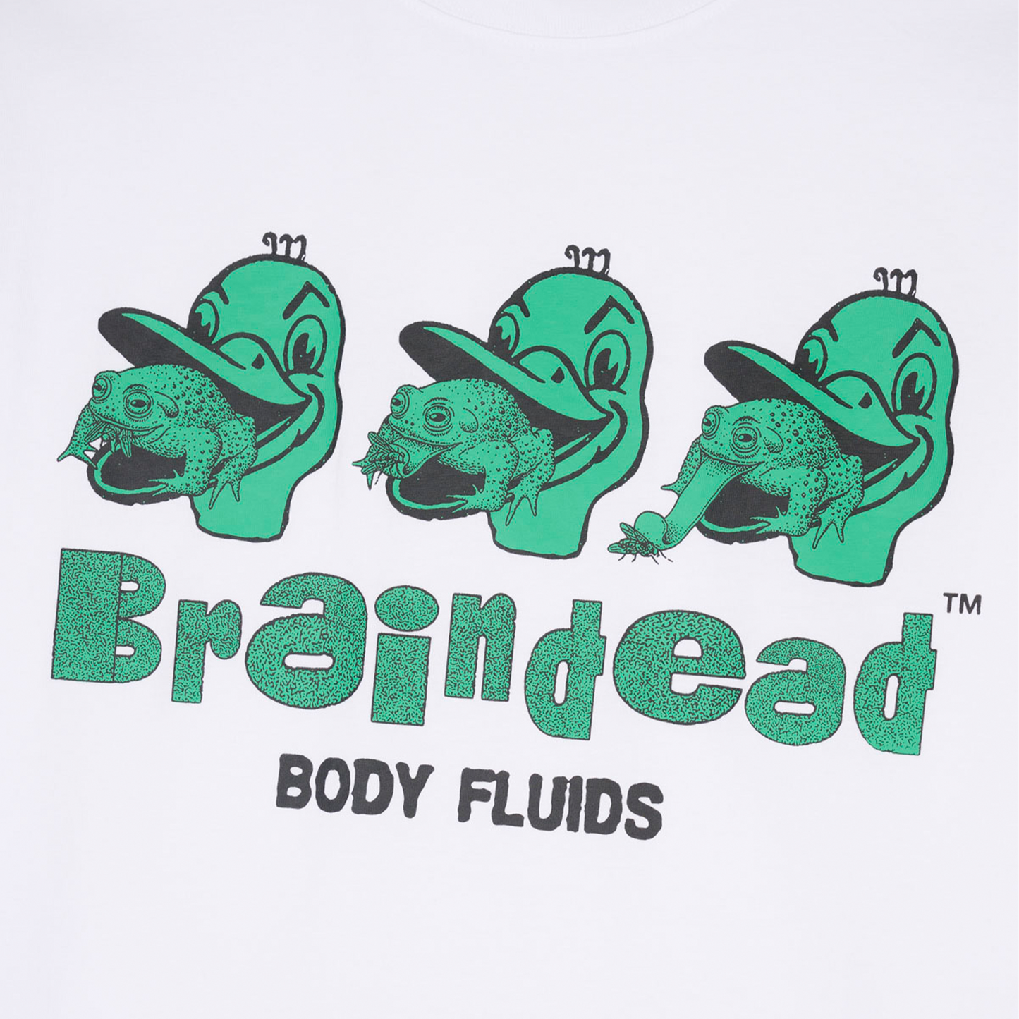 Brain Dead Body Fluids T-Shirt - White