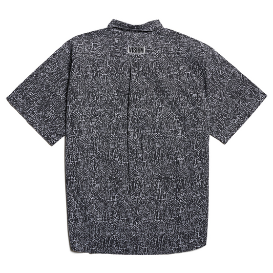 Vision Streetwear OG Boneyard Button Down Shirt - Black