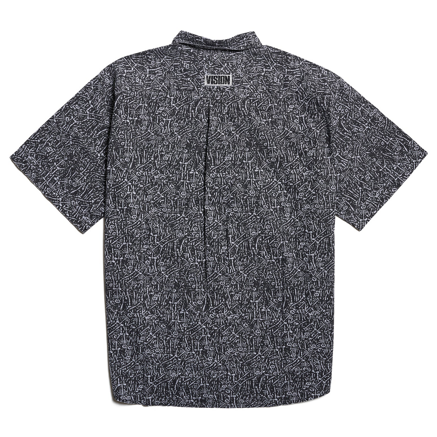 Vision Streetwear OG Boneyard Button Down Shirt - Black