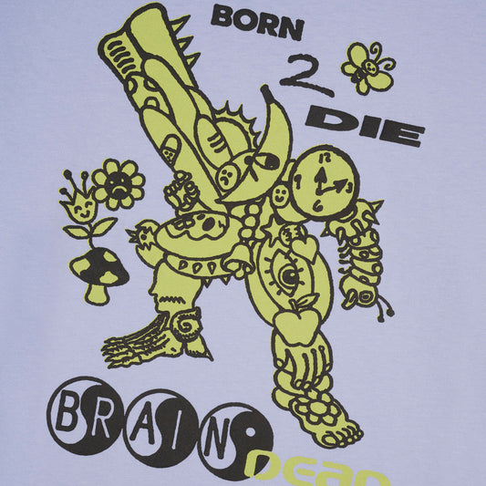 Brain Dead Born 2 Die T-Shirt - Periwinkle
