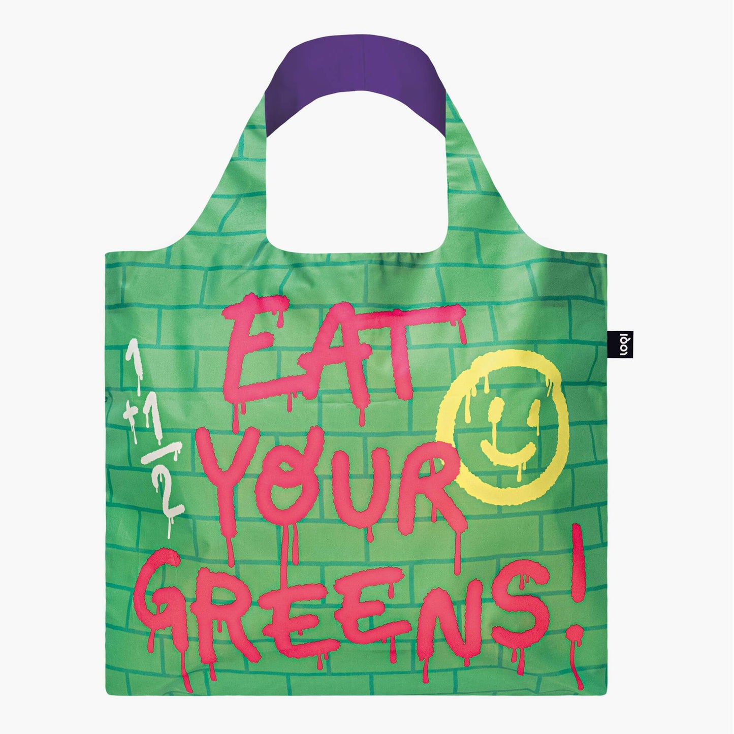 LOQI Brosmind Eat Your Greens Recycled Bag - Multi