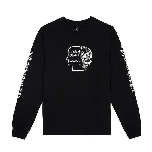 Brain Dead Skull Mech LS Tee - Black