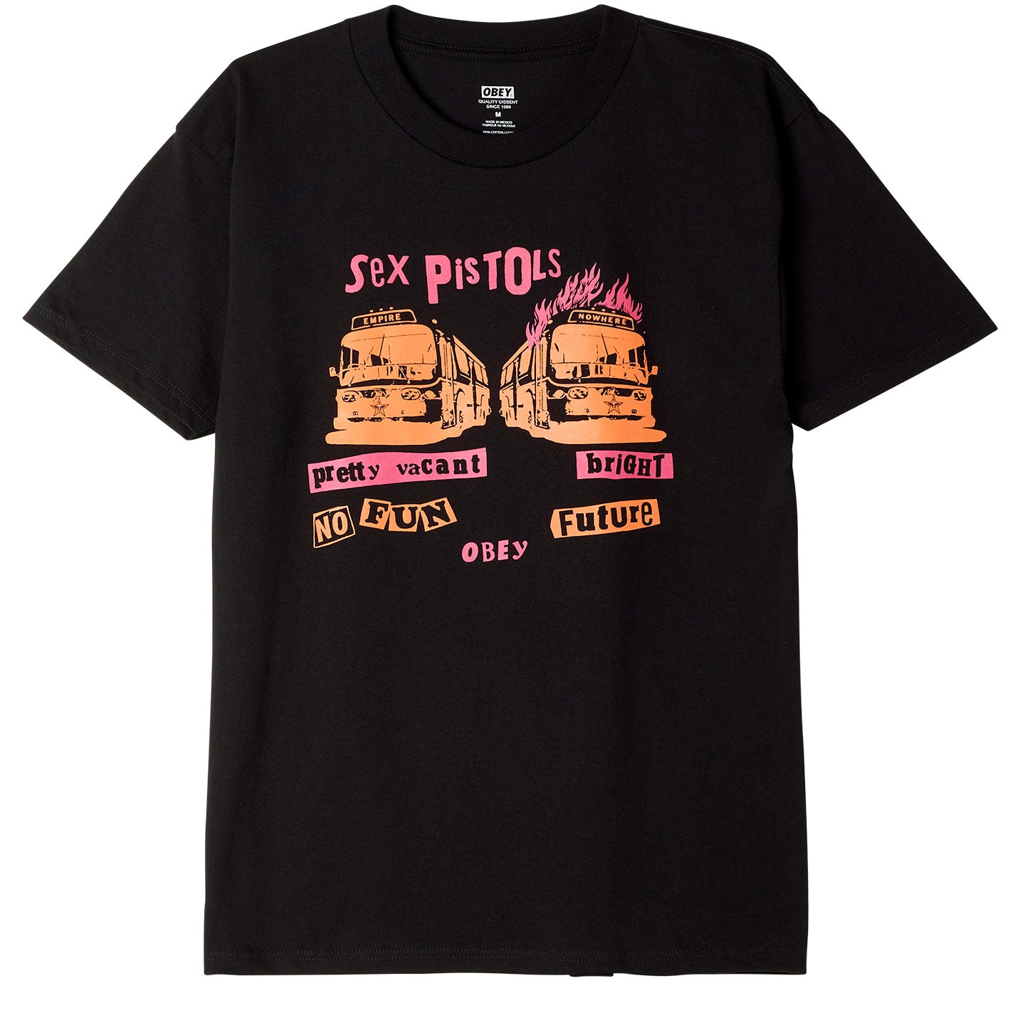 OBEY x Sex Pistols Bright Future T-Shirt - Black