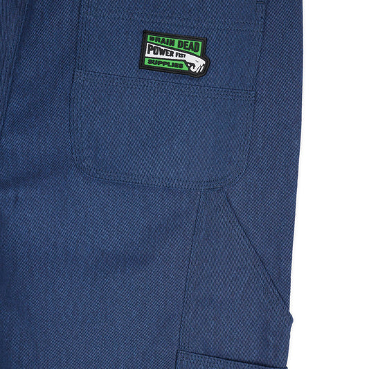 Brain Dead Bull Denim Double Knee Utility Pant - Navy