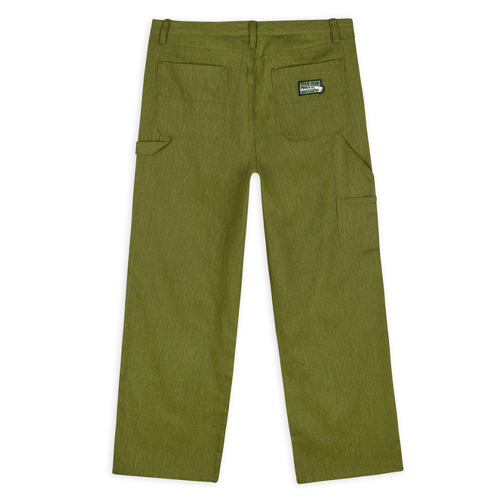 Brain Dead Bull Denim Double Knee Utility Pant - Olive