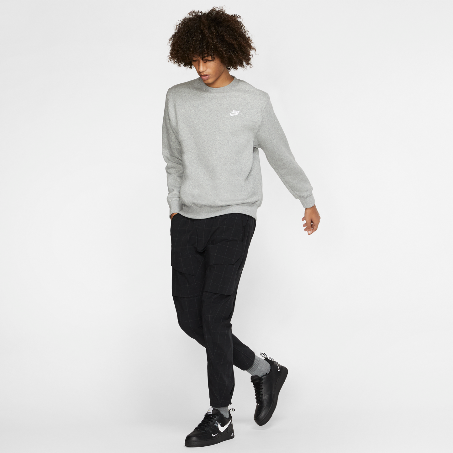 Nike Sportswear Club Crew Sweatshirt - Dark Grey Heather