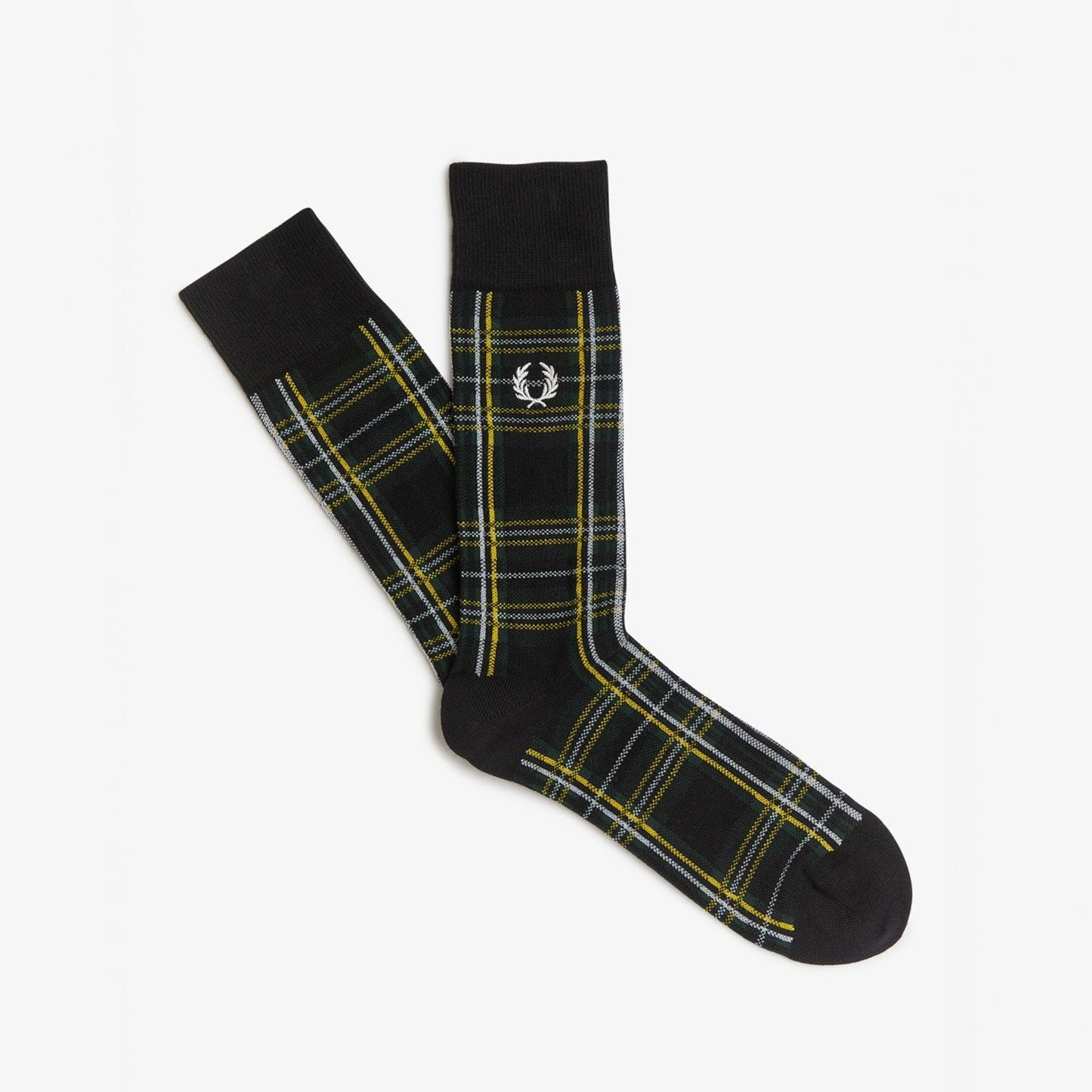 Fred Perry Stewart Tartan Socks - Black
