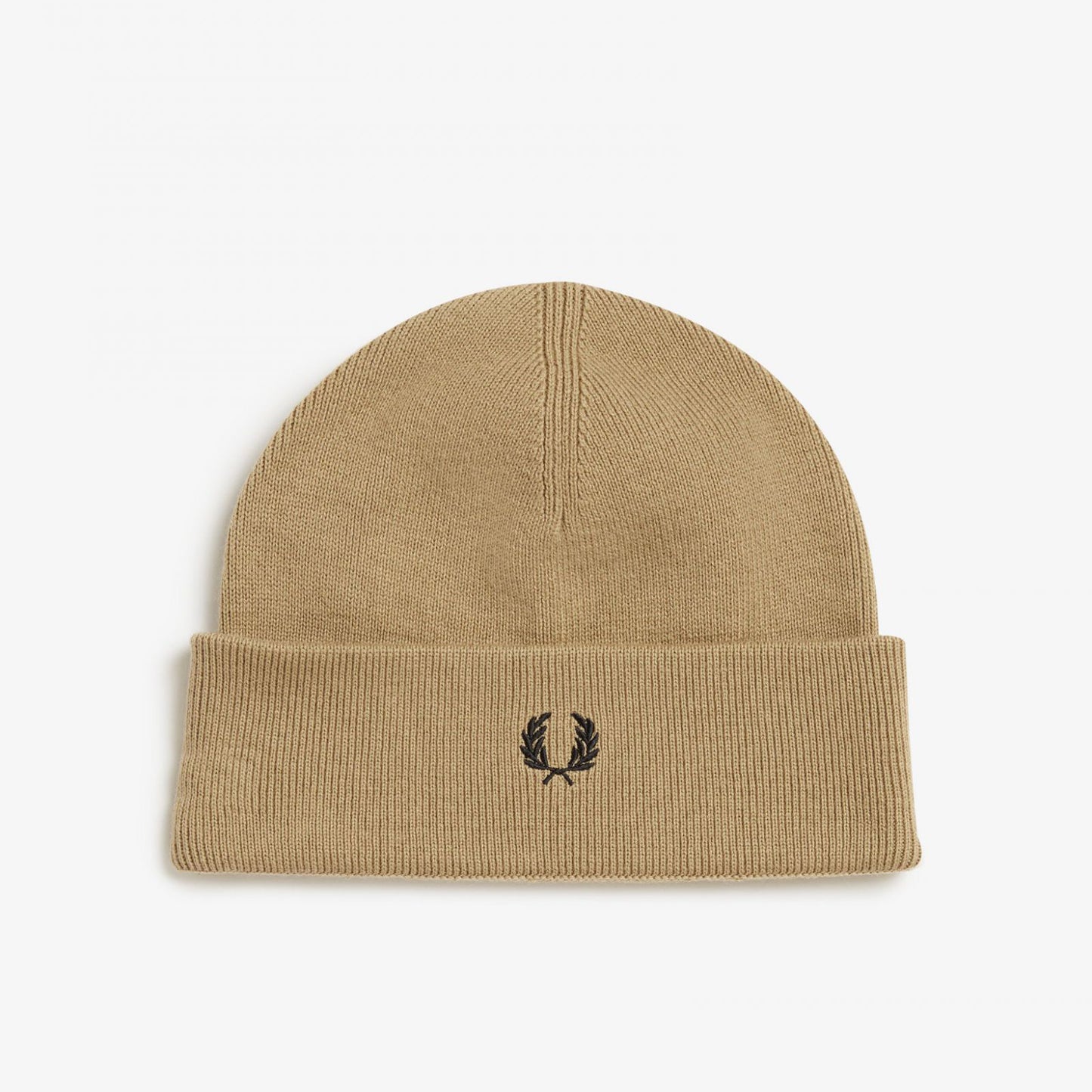 Fred Perry Merino Wool Beanie - Warm Stone
