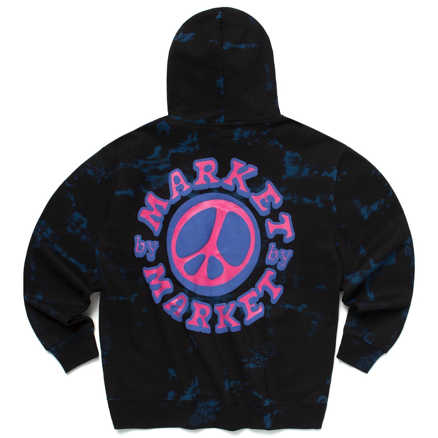 MARKET Cali Peace Tie Dye Hoodie - Navy