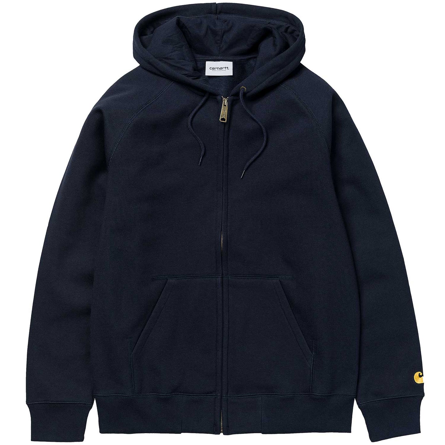 Carhartt WIP Hooded Chase Jacket - Dark Navy Gold