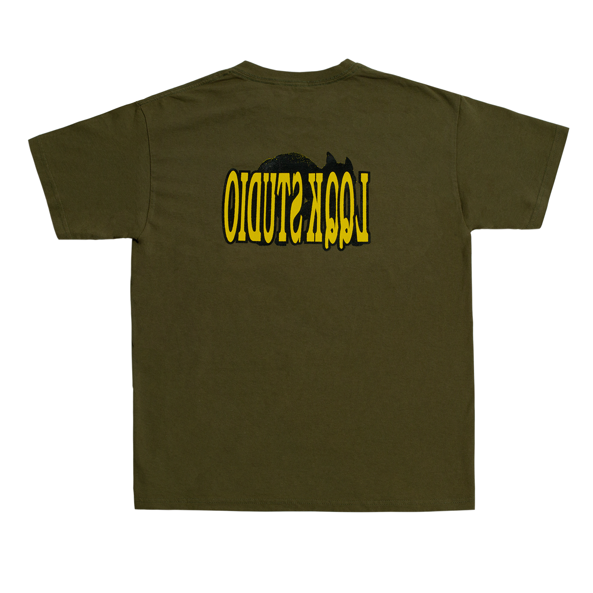 LQQK Studio Cat T-Shirt - Army Green