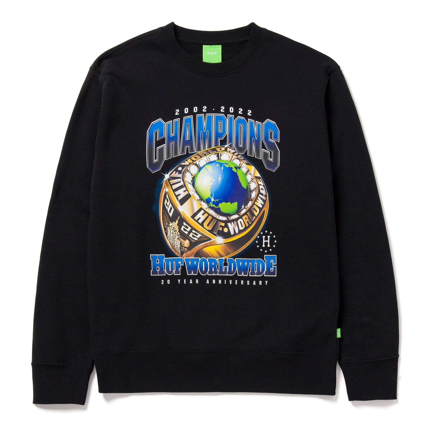 HUF Champions Crewneck Sweatshrit - Black