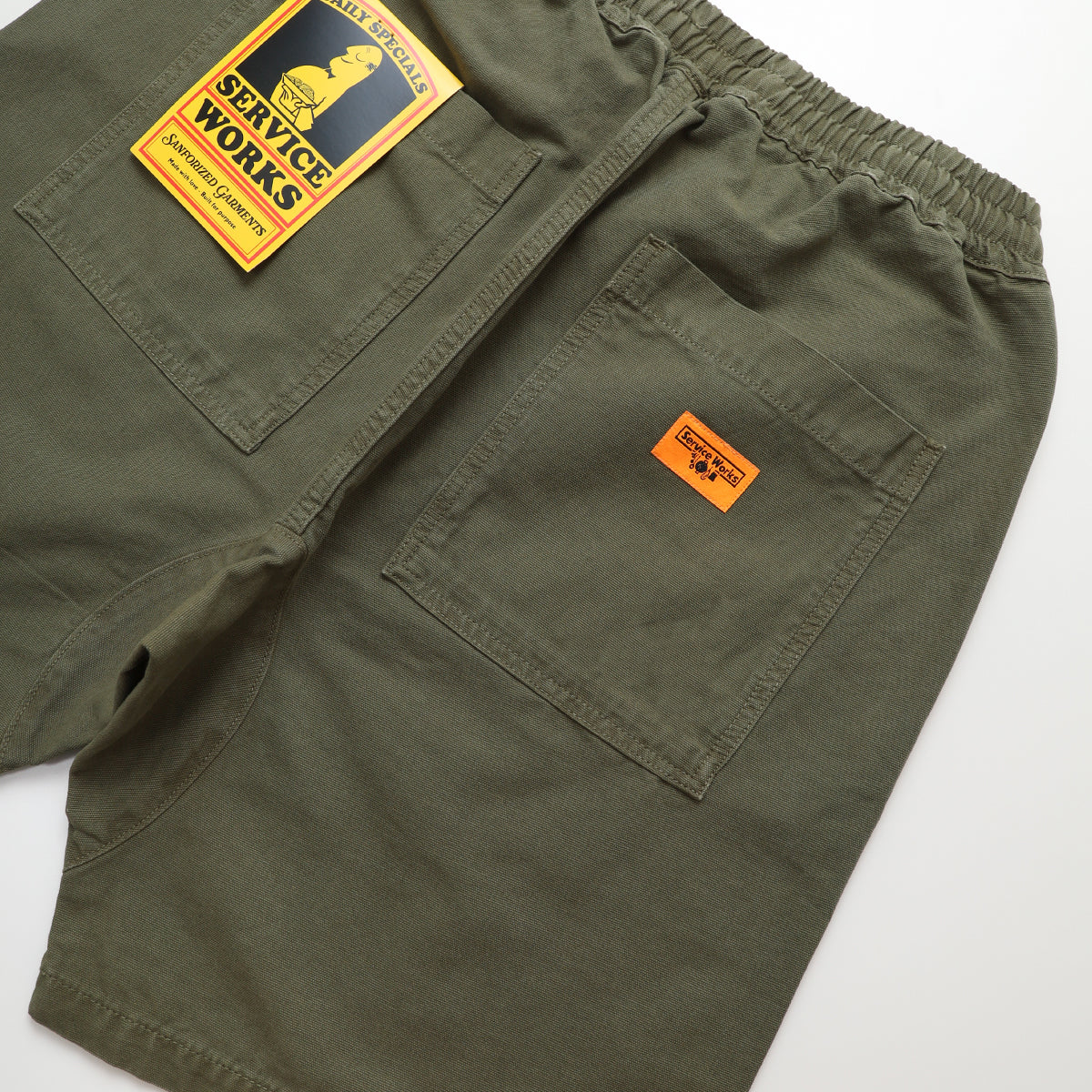 Service Works Canvas Chef Shorts - Olive