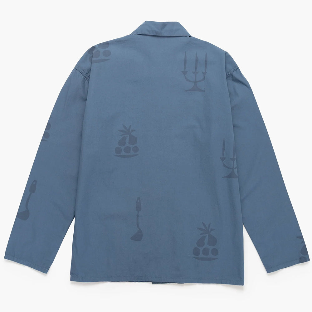Service Works Poplin Printed Chore Shirt - Slate