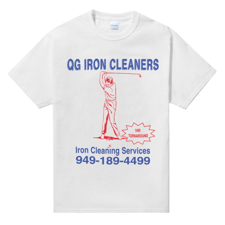 Quiet Golf Cleaners T-Shirt - White