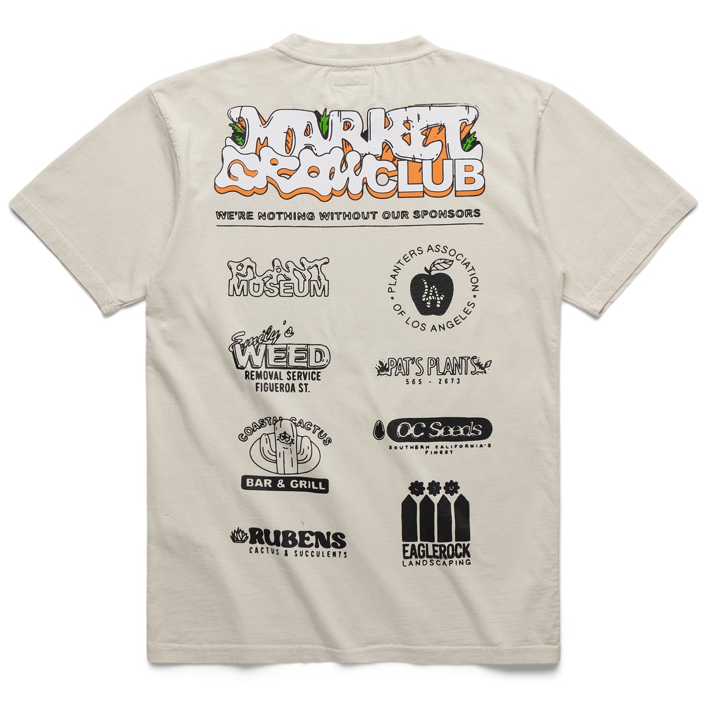 MARKET Growclub T-Shirt - Cloud