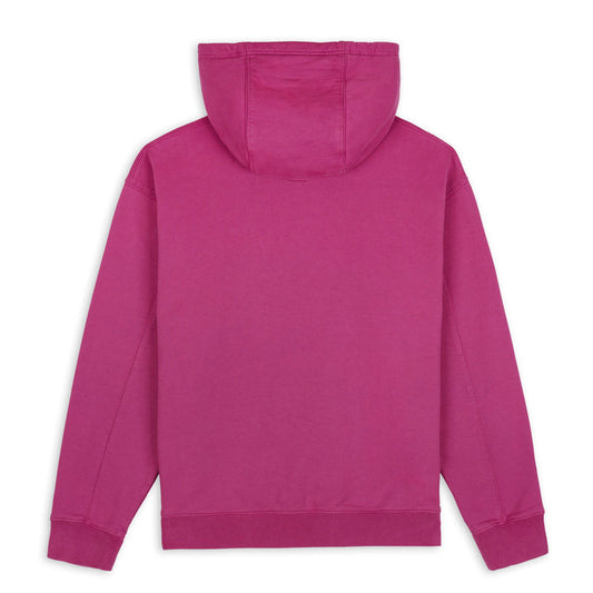 Brain Dead Collegiate Zip Up Hoodie - Fuschia