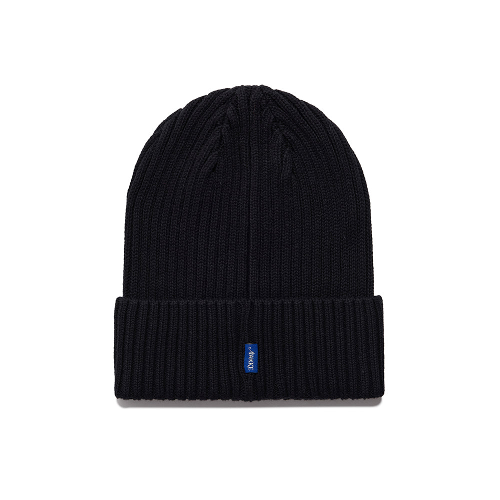 Crown A Cable Beanie - Black