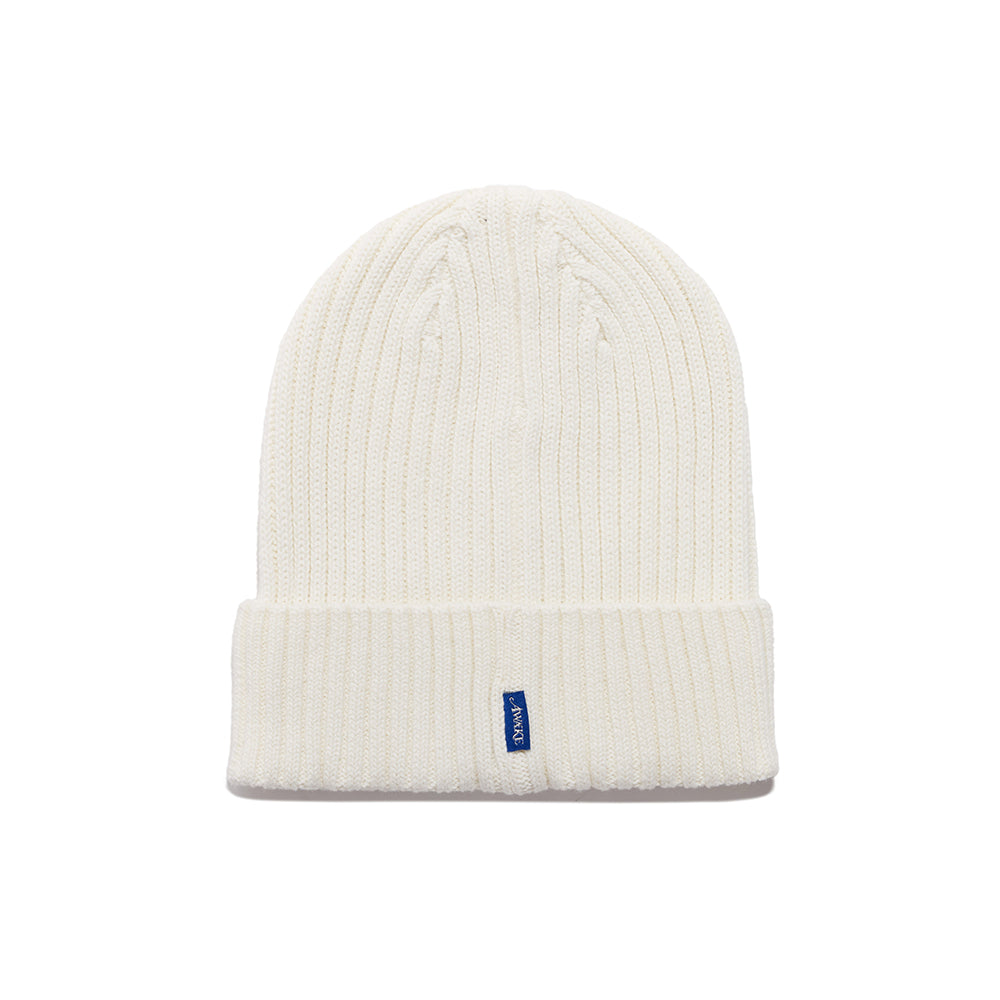 Crown A Cable Beanie - Cream
